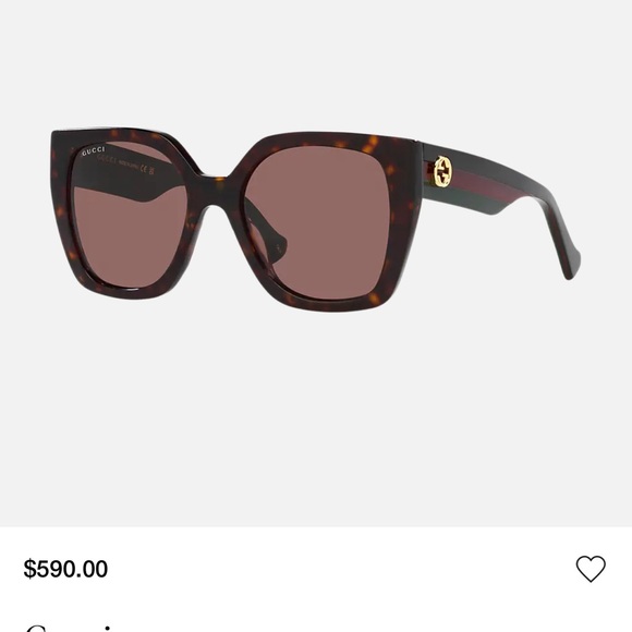 Gucci Brown Tortoise Sunglasses main image 4